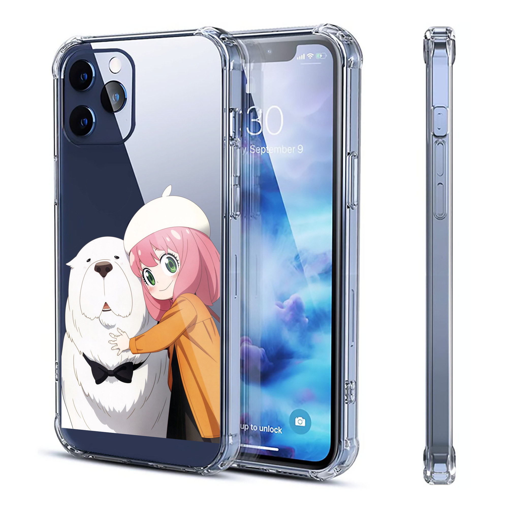 （画像用） SPY×FAMILY间谍家家酒 【iPhone 12シリーズ対応】透明スマホケース（クリアソフトケース）